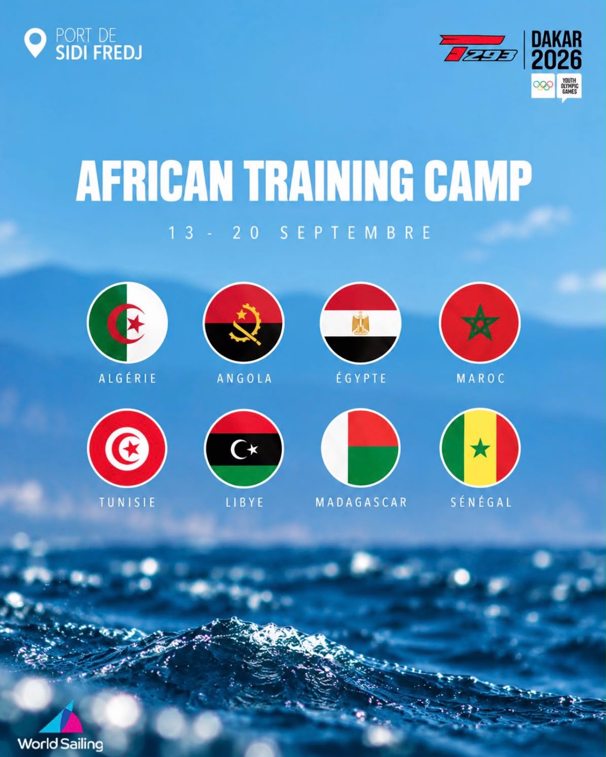 ANGOLA PARTICIPA NO 4.º CAMPO DE TREINO DA WORLD SAILING